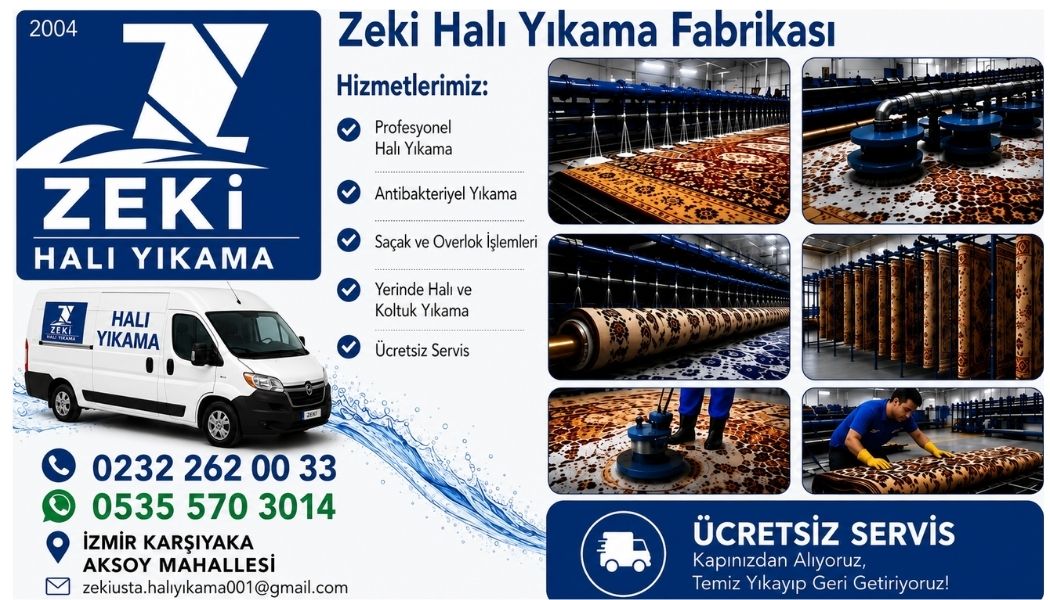 Karşıyaka Aksoy Mahallesi Halı Yıkama Süreçleri